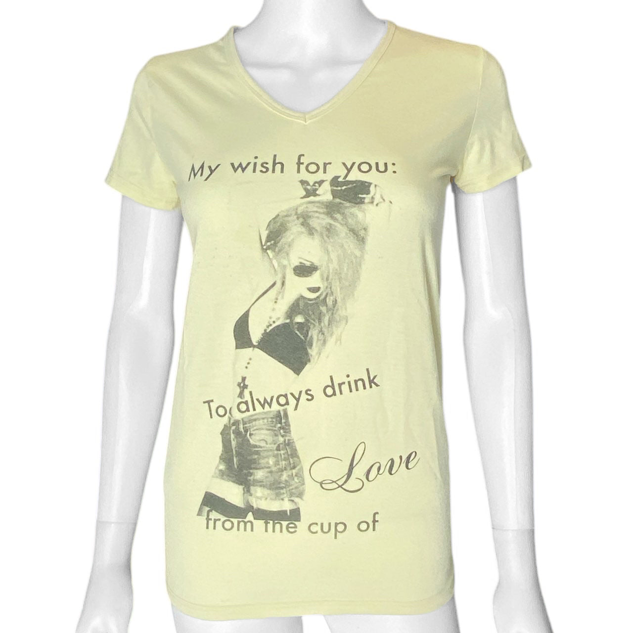 Y2K Skinny Lip Gyaru Girl Graphic Tee Sz S/M