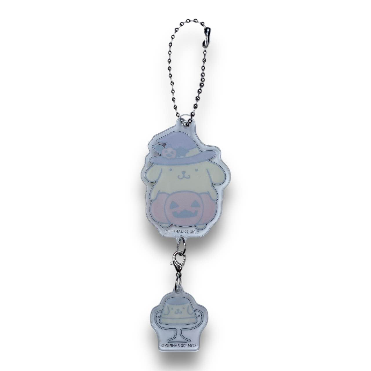 Sanrio Halloween Character Acrylic Dangle Keychain - Pompompurin
