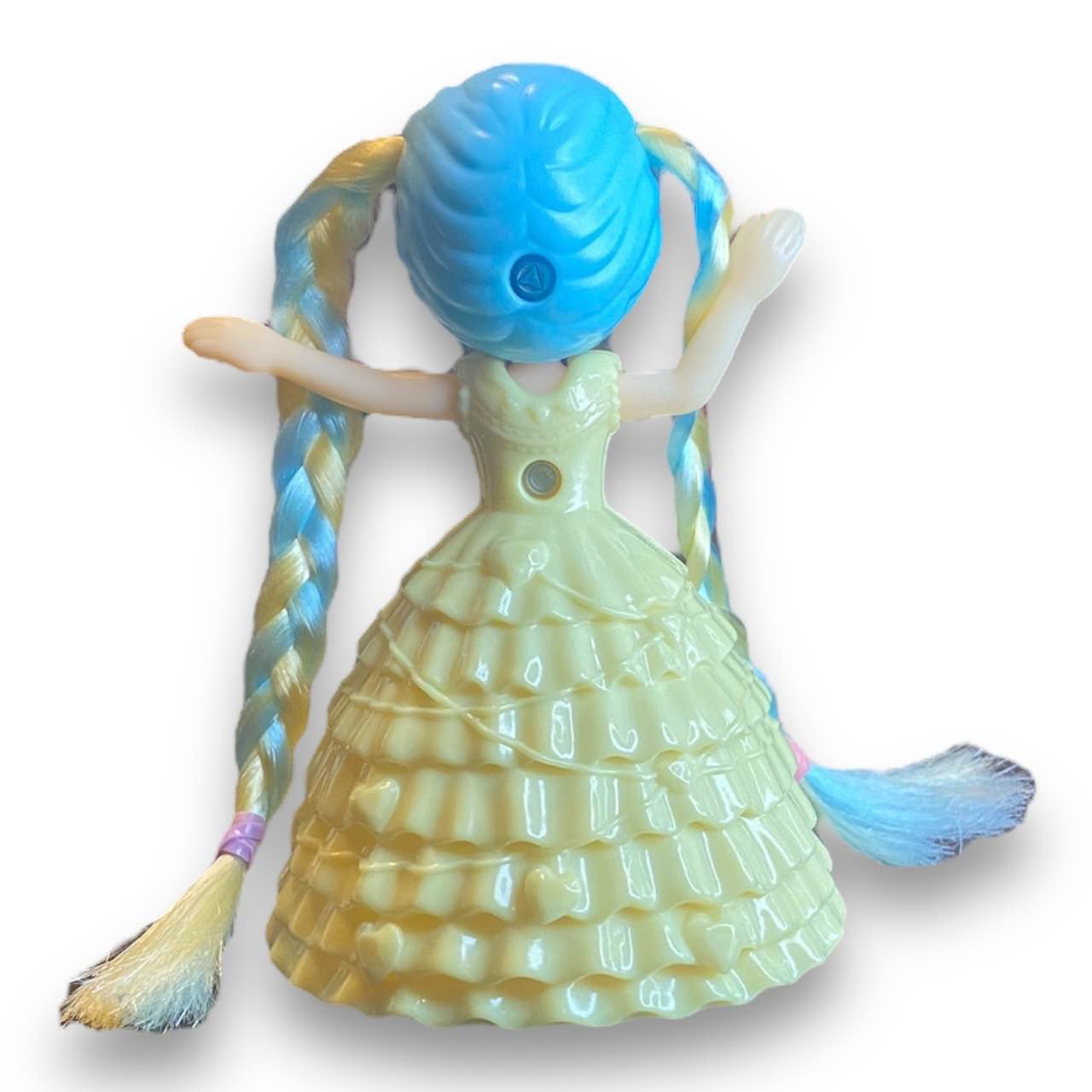 2010s Licca Doll Figure - Yellow Ballgown With Hair