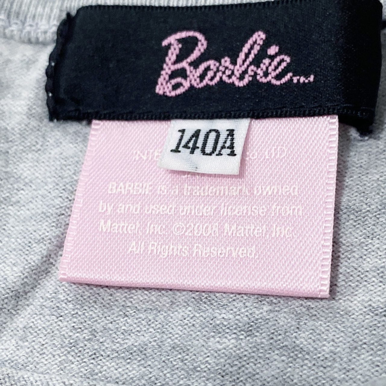 2008 Barbie Logo Bling Poodle Tee Sz XS