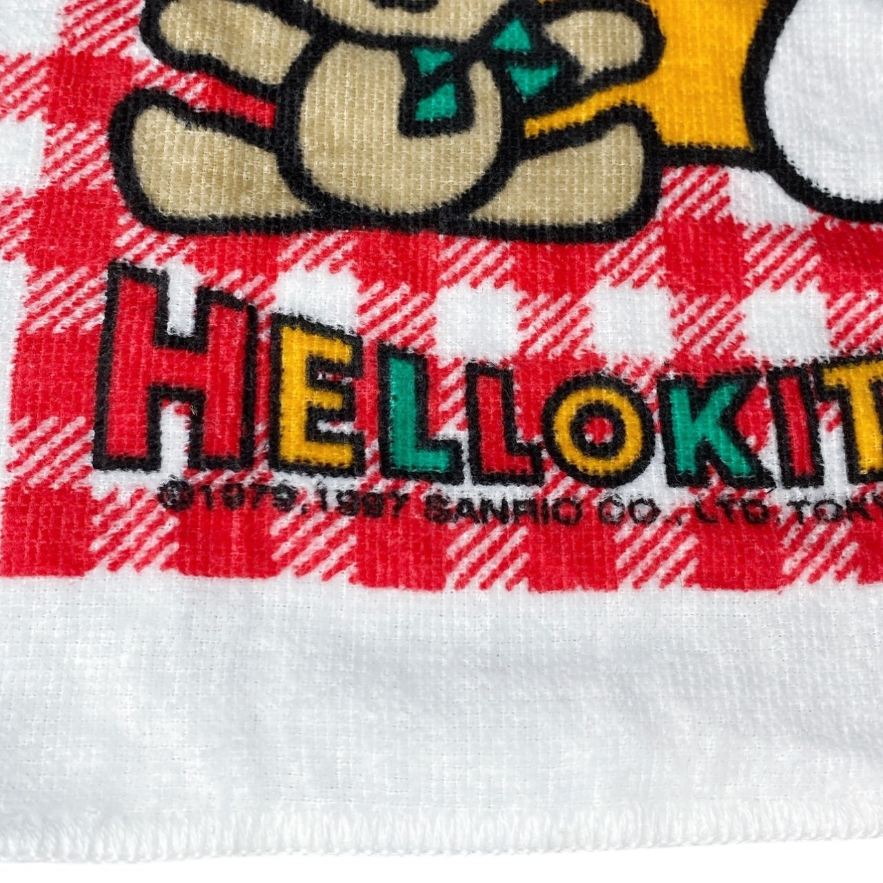 1997 Sanrio Hello Kitty Face Towel - Bear