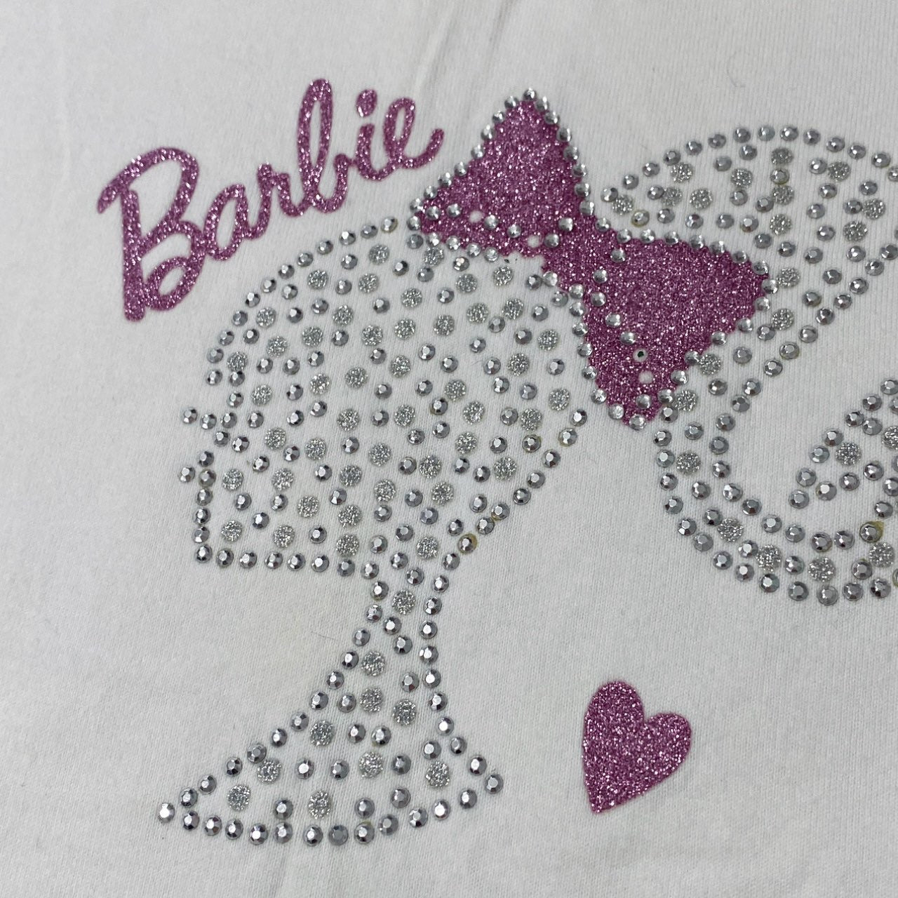 2011 Barbie Logo Bling Tee Sz S