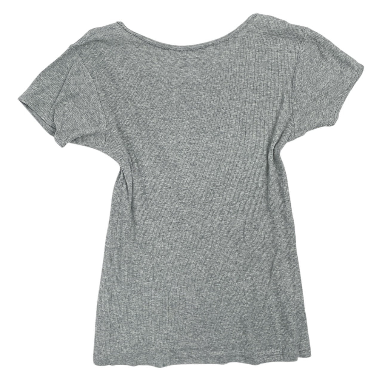 2000s Grunge Gray Bow Tee Sz S