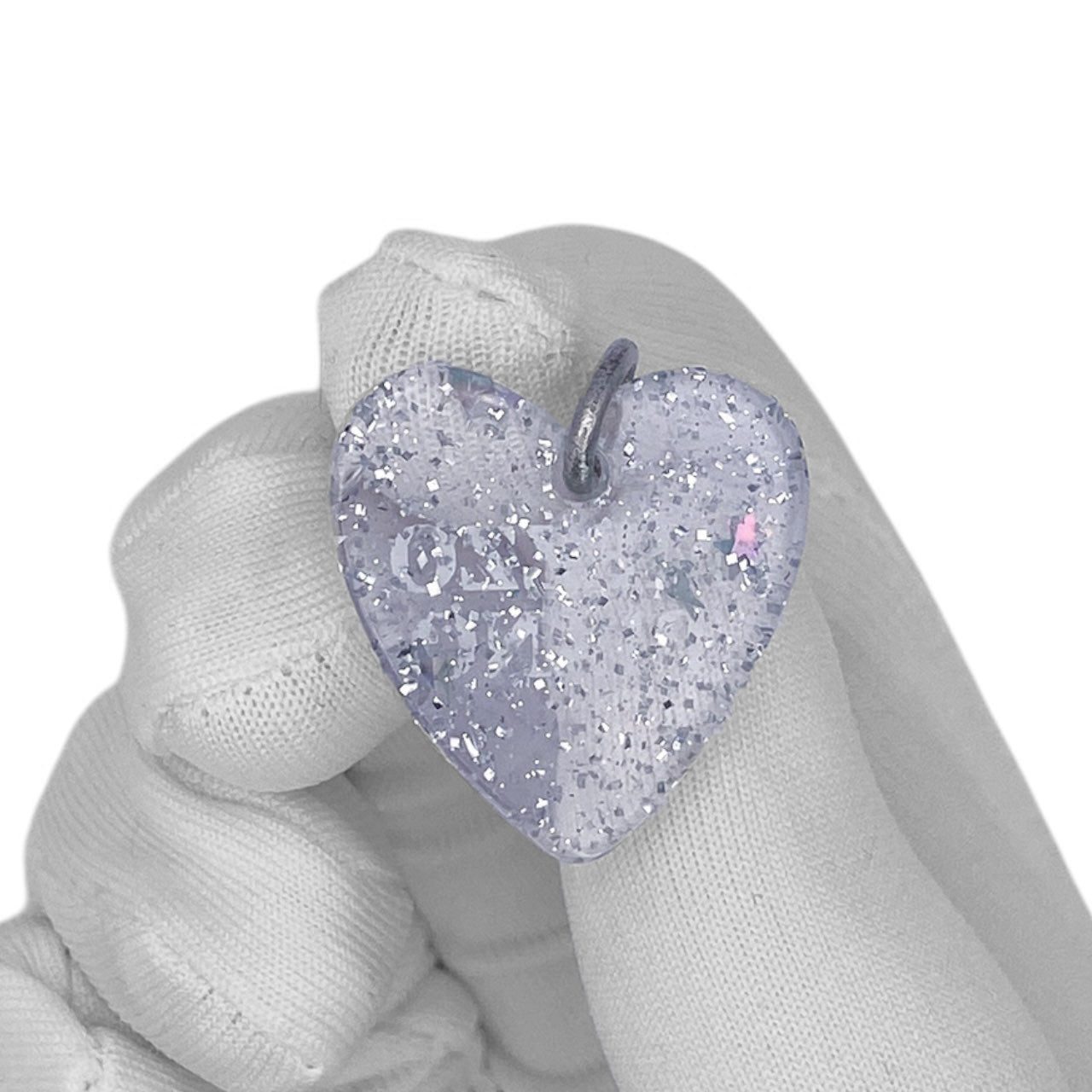 Y2K Mezzo Piano Logo Heart Charm