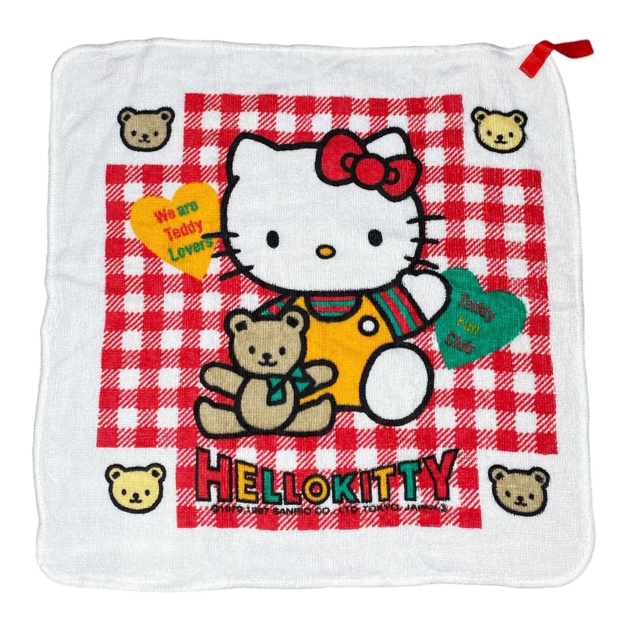 1997 Sanrio Hello Kitty Face Towel - Bear