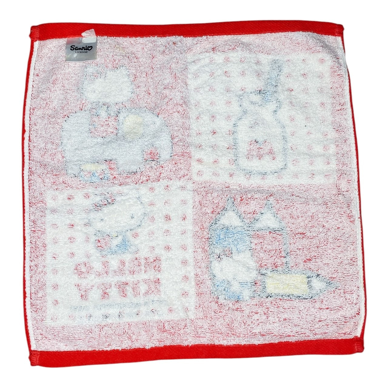 2008 Sanrio Hello Kitty Face Towel - Classic Red