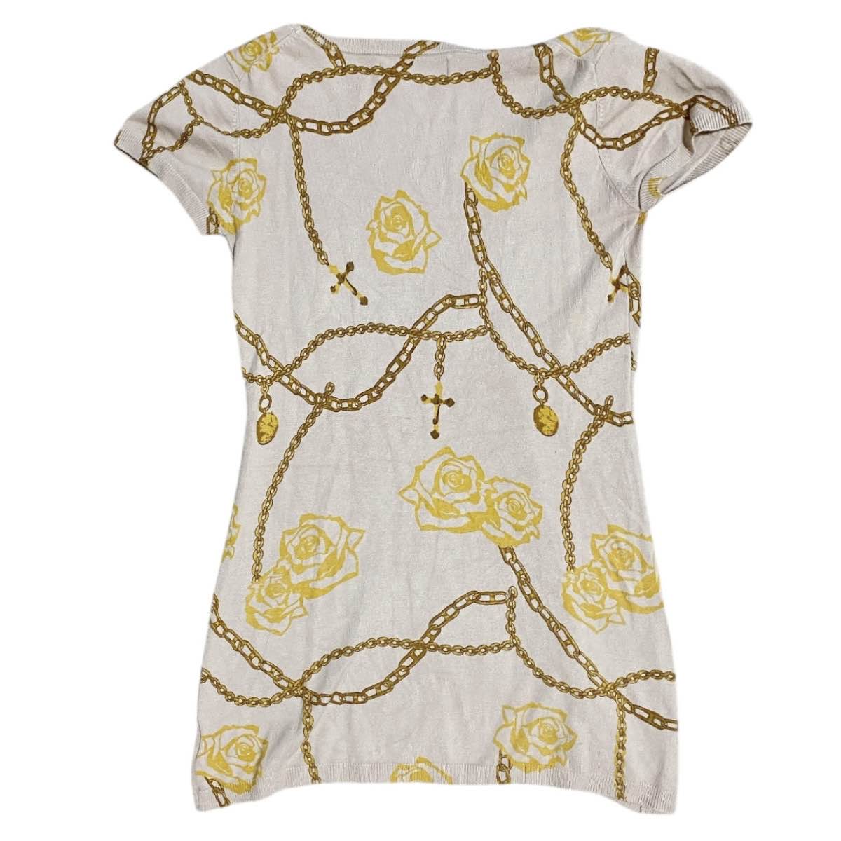 Cecil McBee Gyaru Cross and Roses Top Sz S/M