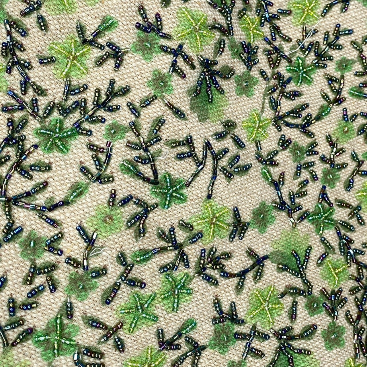 2000s Beaded Floral Earth Fairy Purse