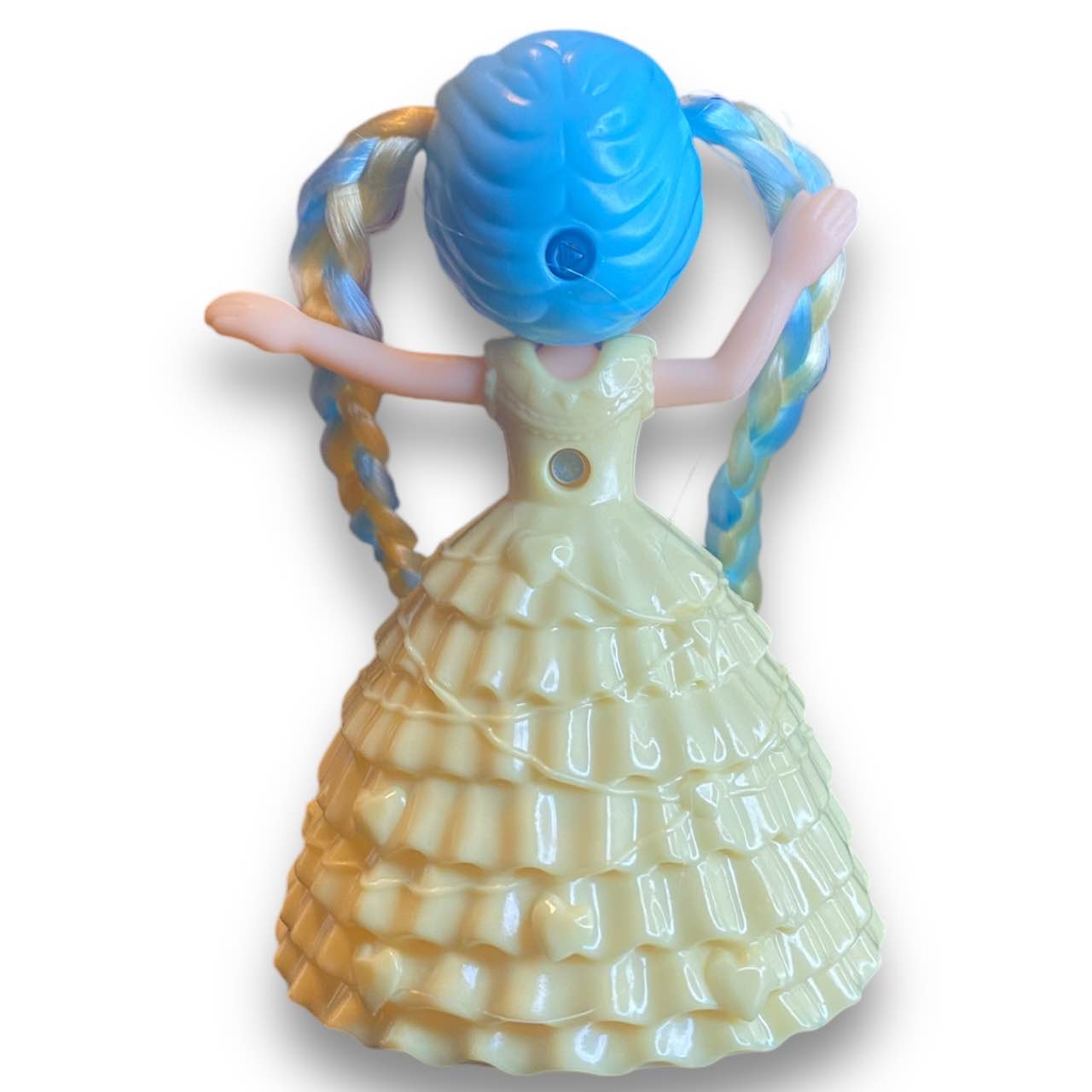 2010s Licca Doll Figure - Yellow Ballgown With Hair