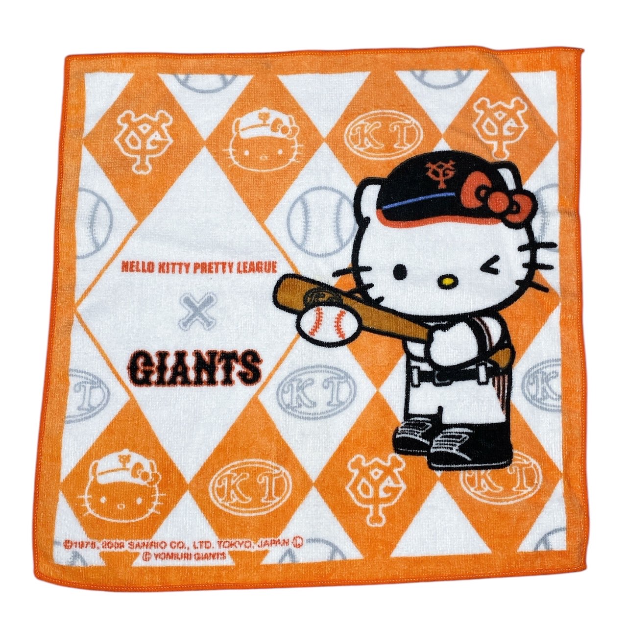 2009 Sanrio Hello Kitty Face Towel - Giants Baseball