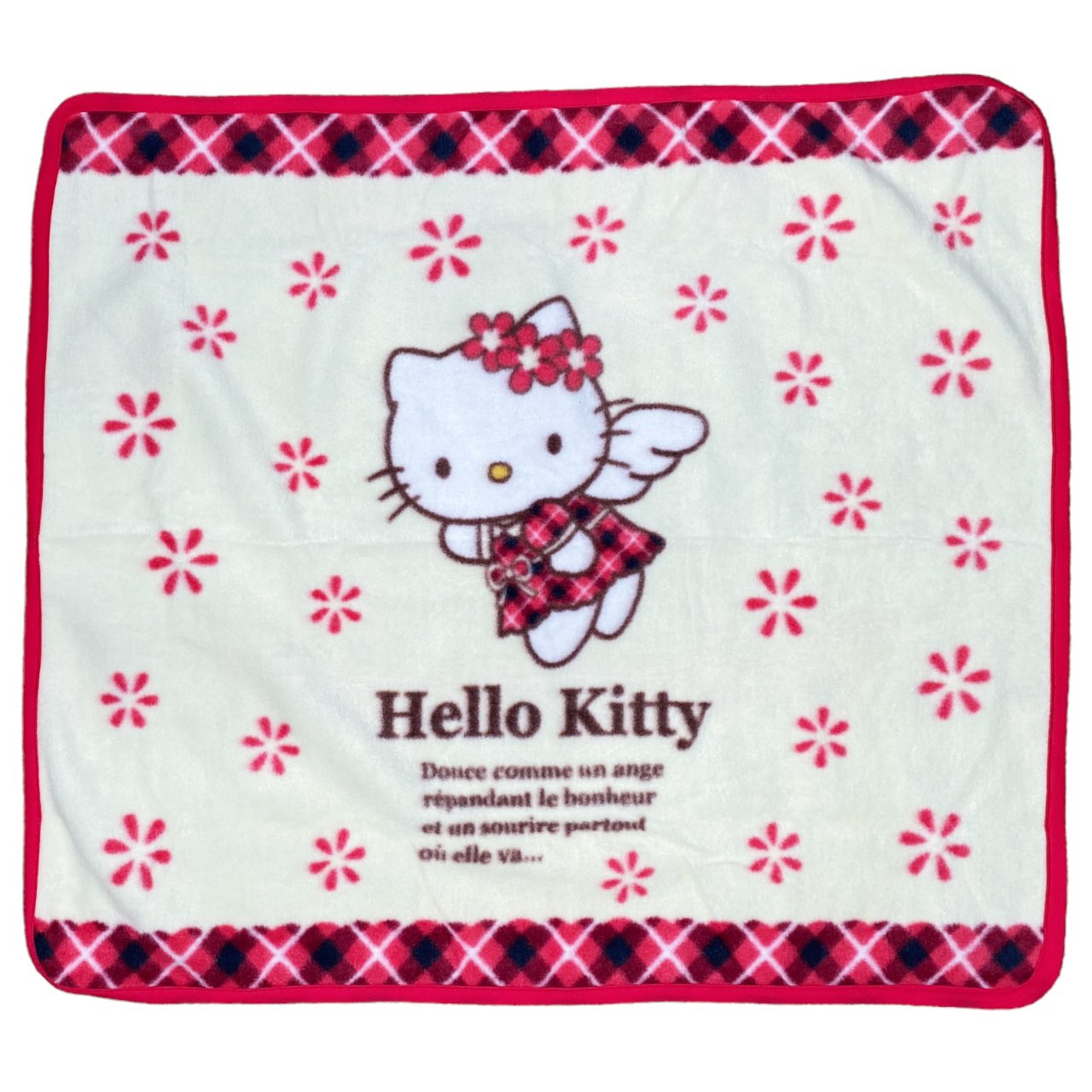 2002 Sanrio Hello Kitty French Angel Fleece Blanket Throw