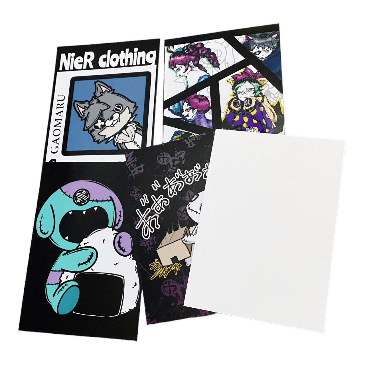 Y2K 2000s Nier Emo Alternative Art Picture Photo Cards Set of 5
