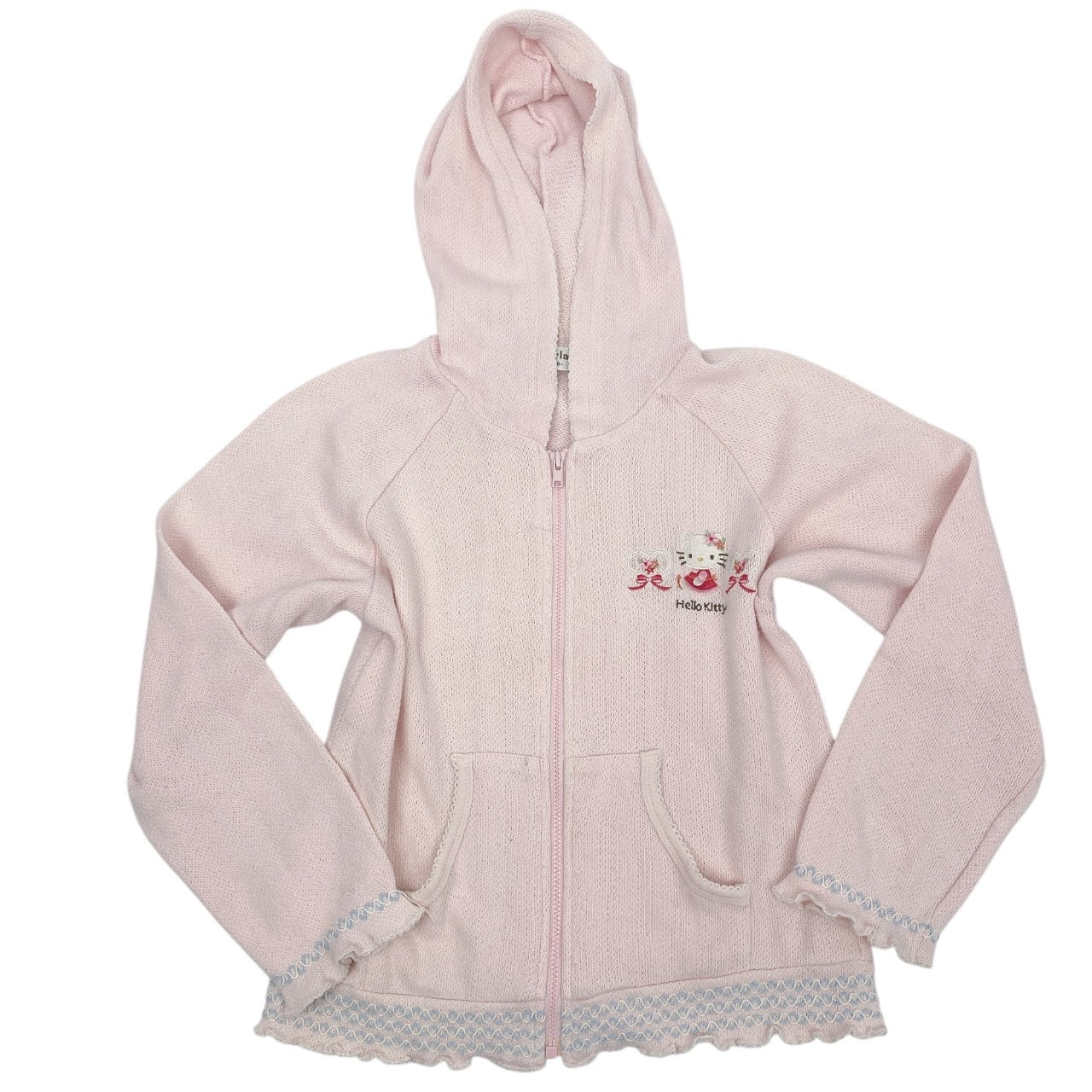 2008 Sanrio Sugarland Coquette Hello Kitty Cropped Hoodie Sz S