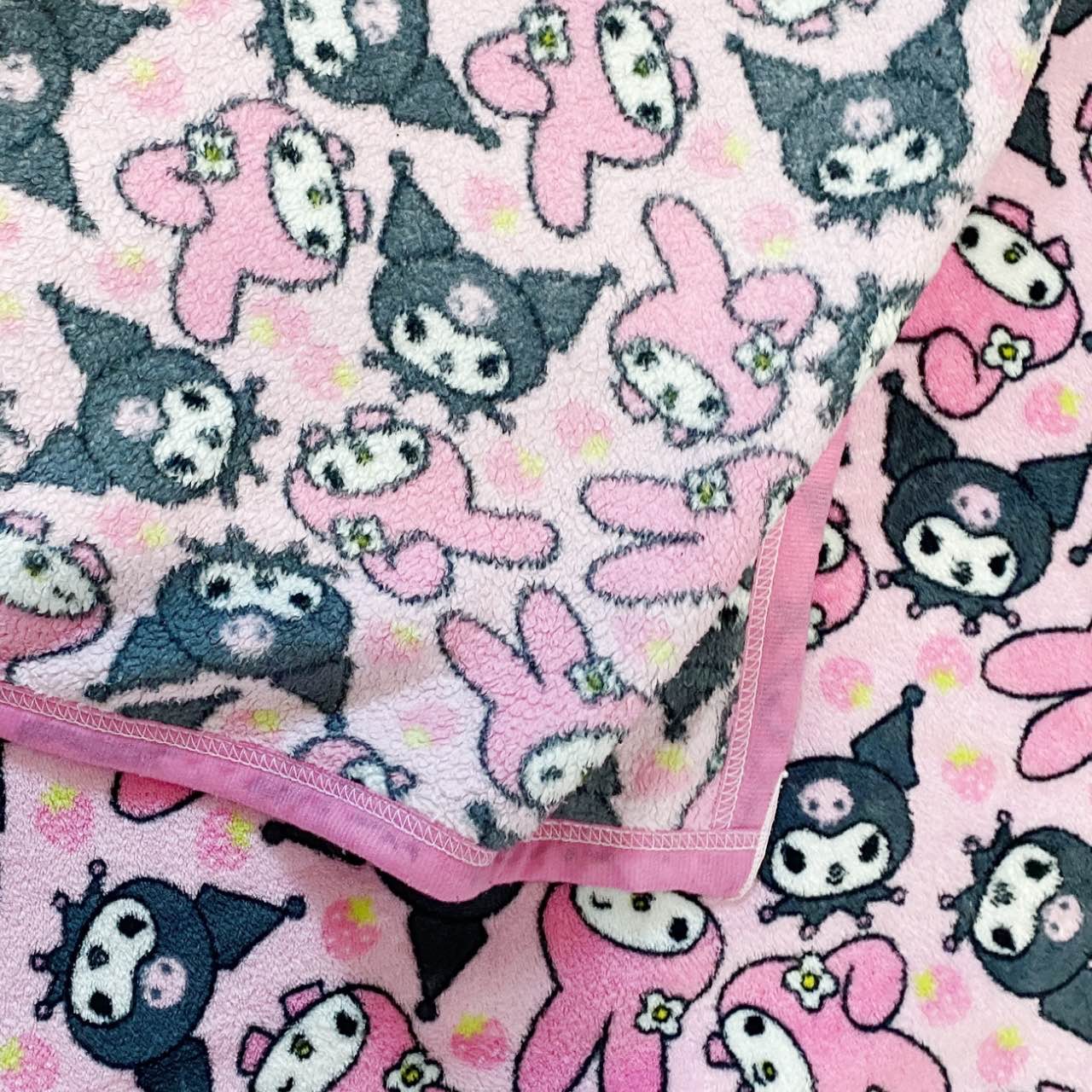Sanrio Rare My Melody x Kuromi Strawberry Blanket Throw