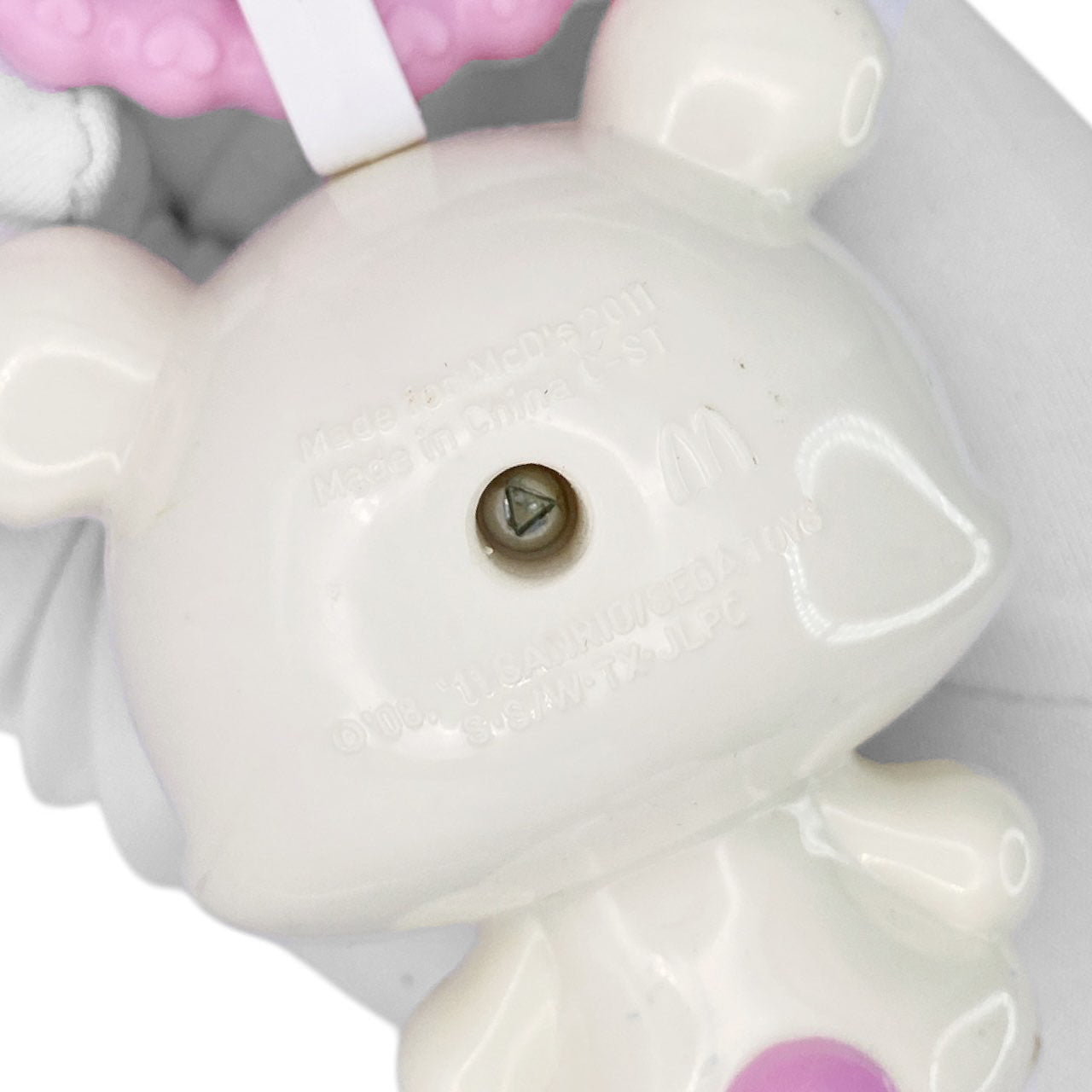 2010s Sanrio Jewelpet Character Keychain - White Bear