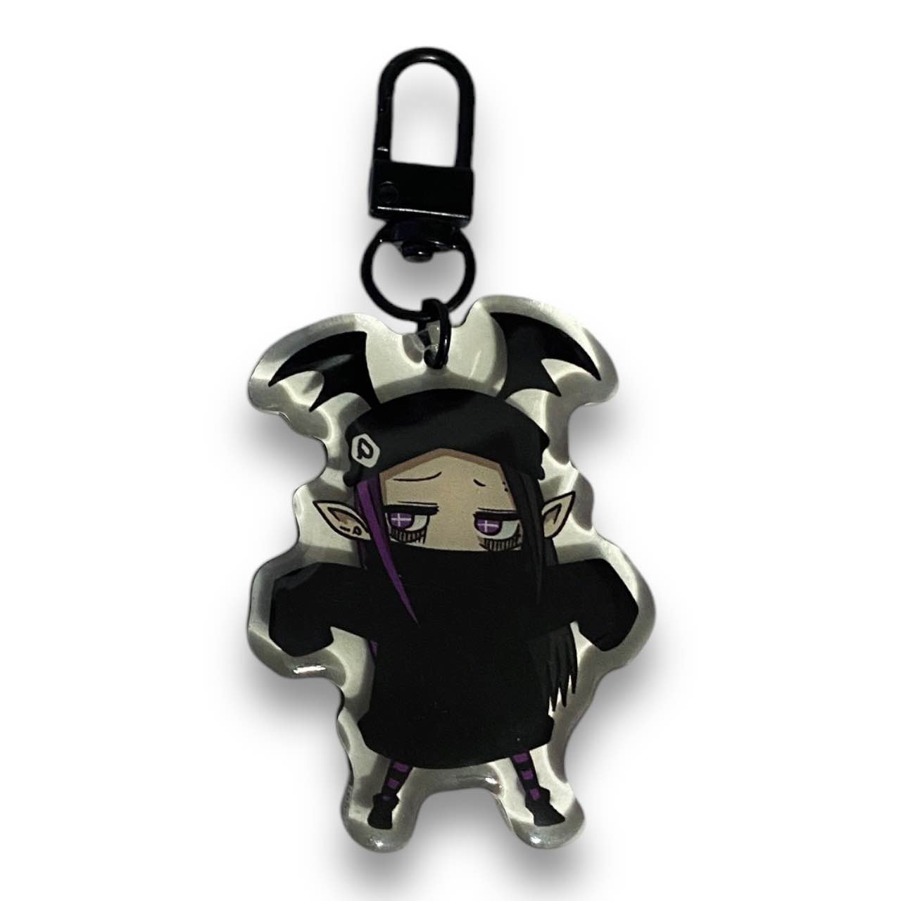 2000s Nier Emo Devil Girl Acrylic Keychain