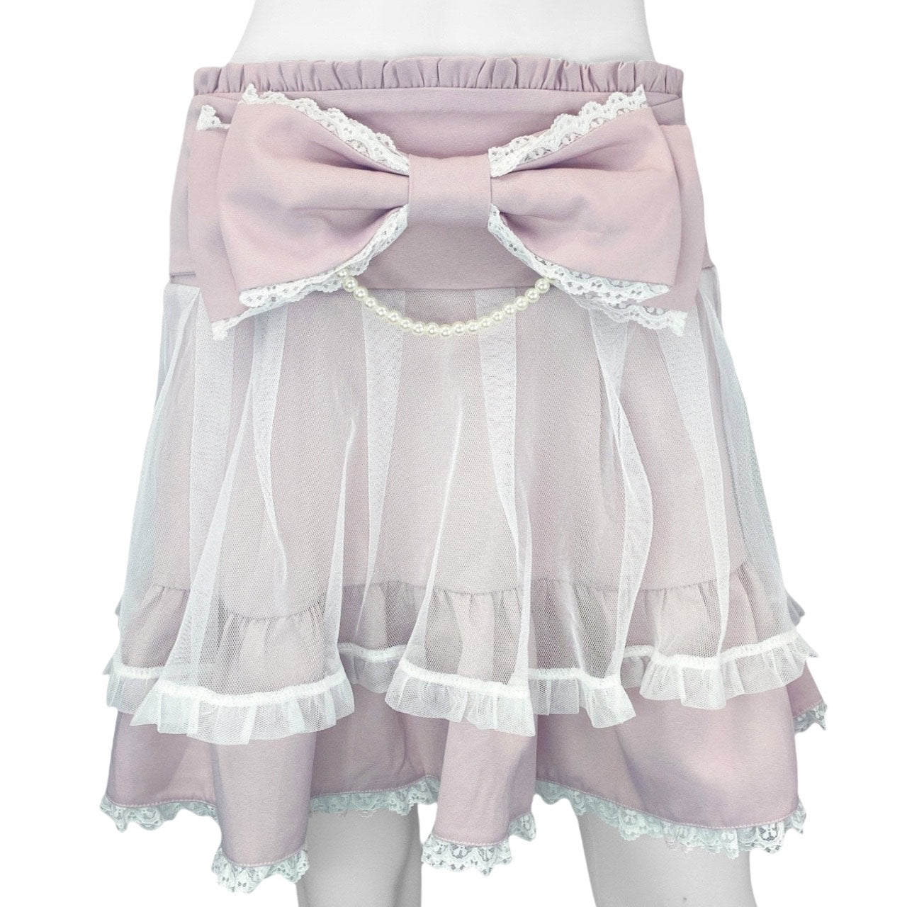Coquette Jirai Kei Mar*s Dolly Big Bow Skirt Sz S/M