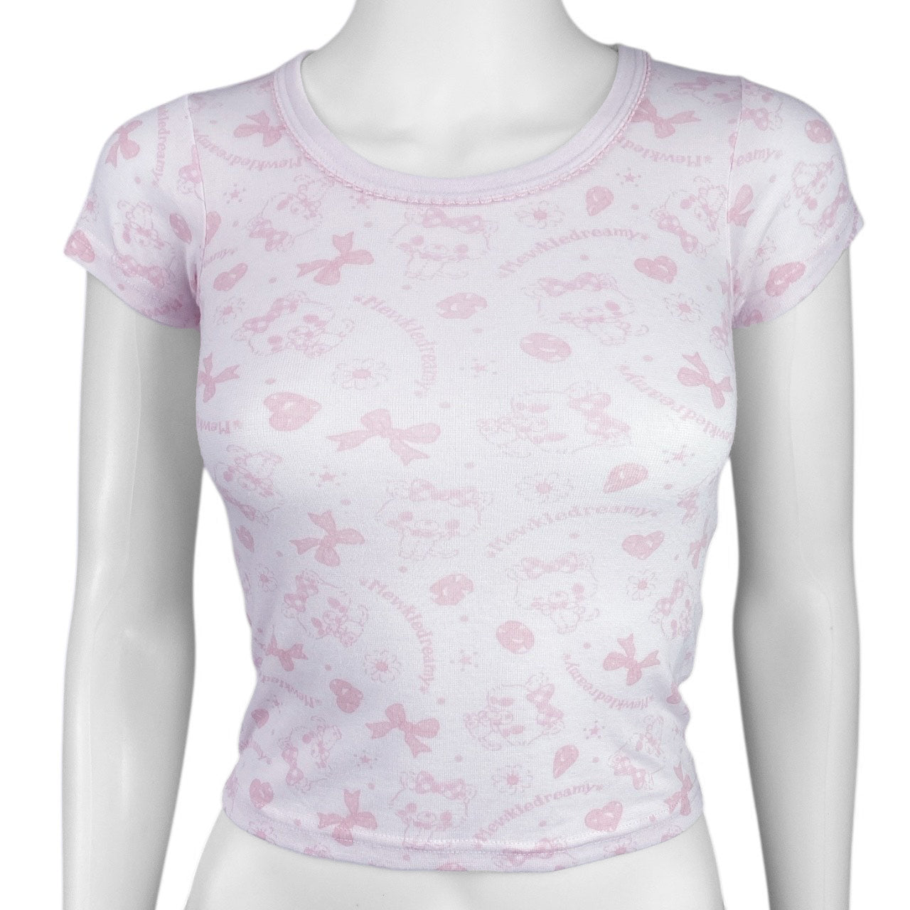 Sanrio Mewkledreamy Pink Tee Sz XS/S