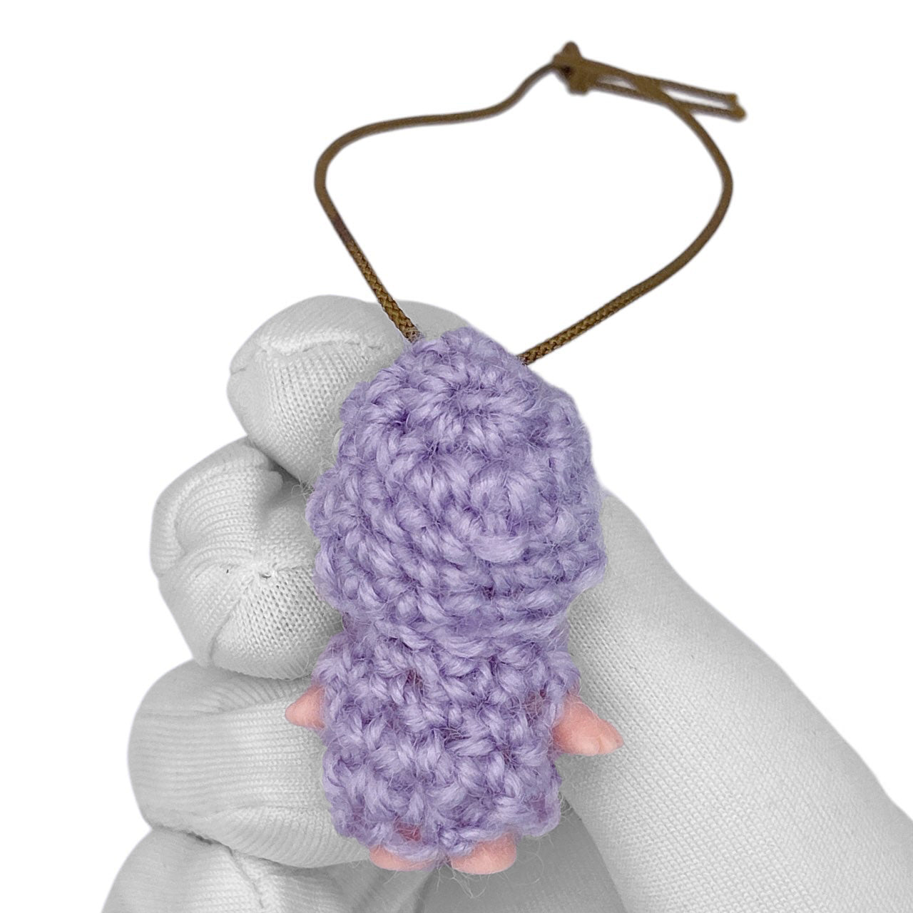 Vintage 90s Kewpie Crochet Outfit Strap - Purple