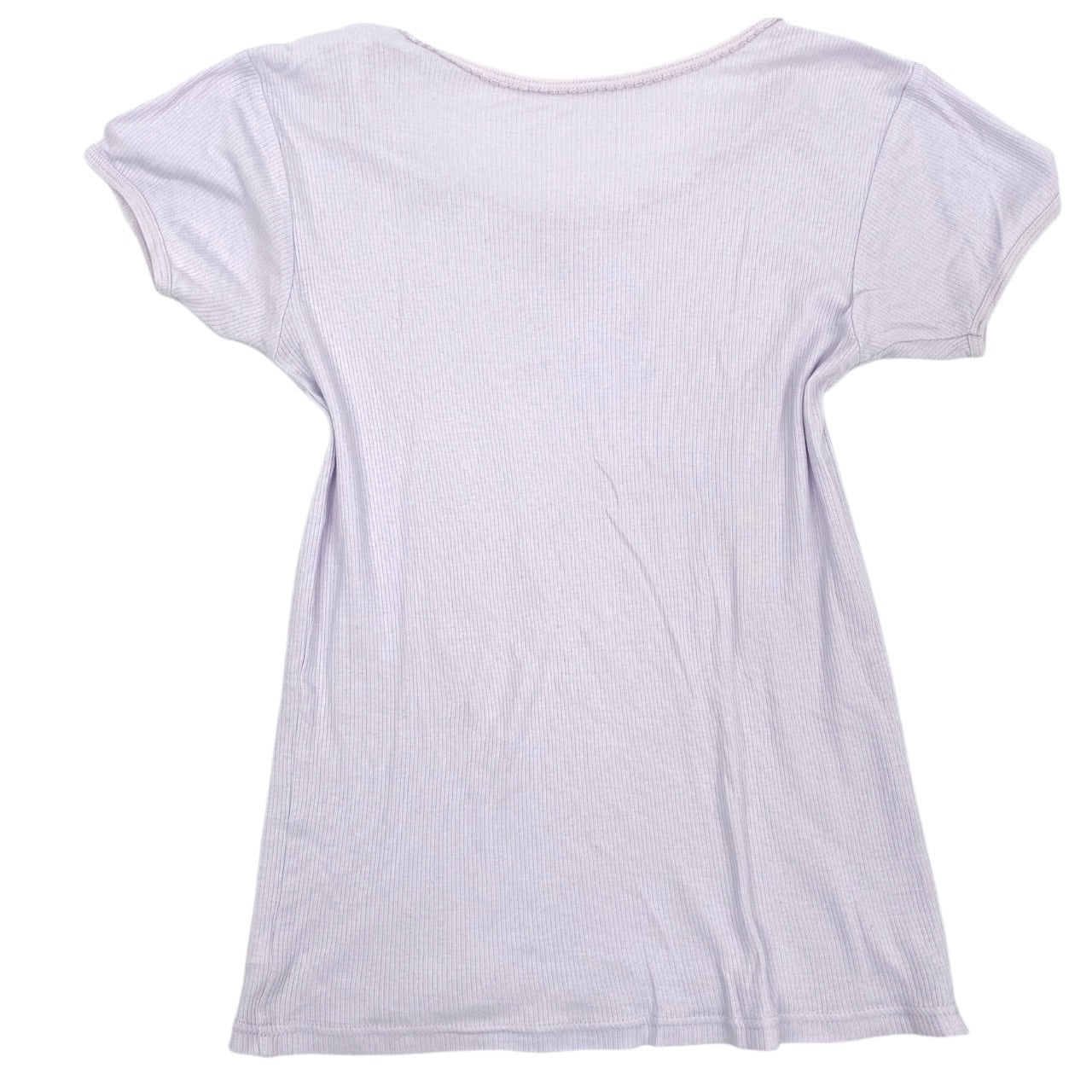 2000s Kawaii Pastel Purple Bow Tee Sz S