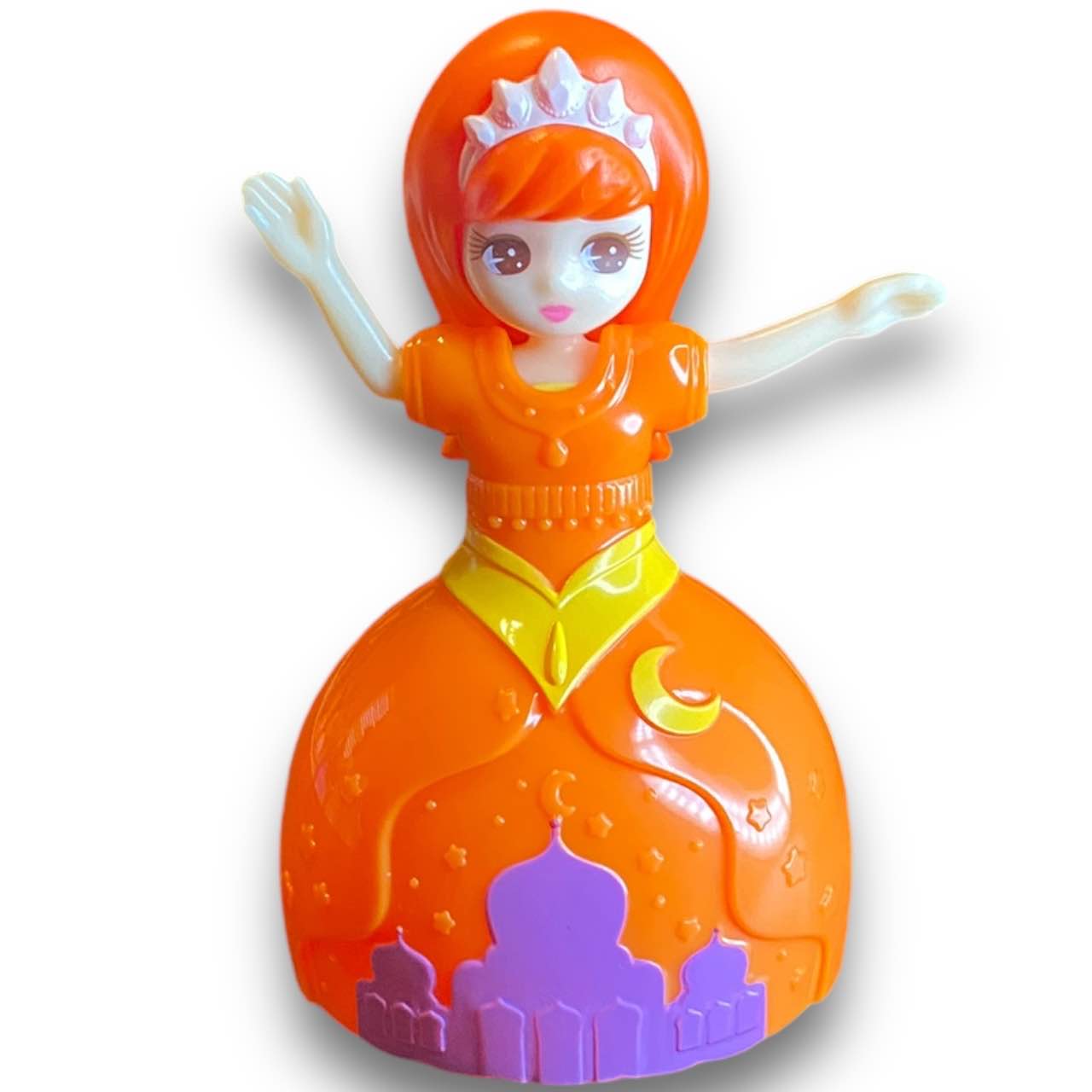 2010s Licca Doll Figure - Orange Ballgown