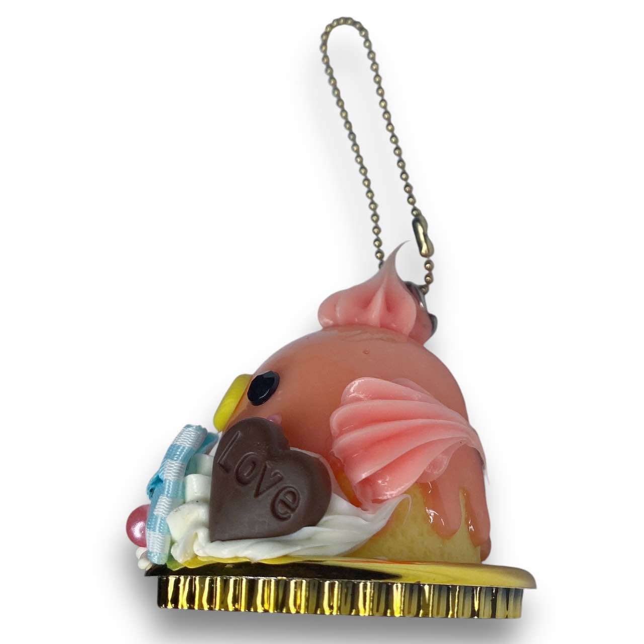 2000s Decoden Sweets Keychain - Pudding Bird