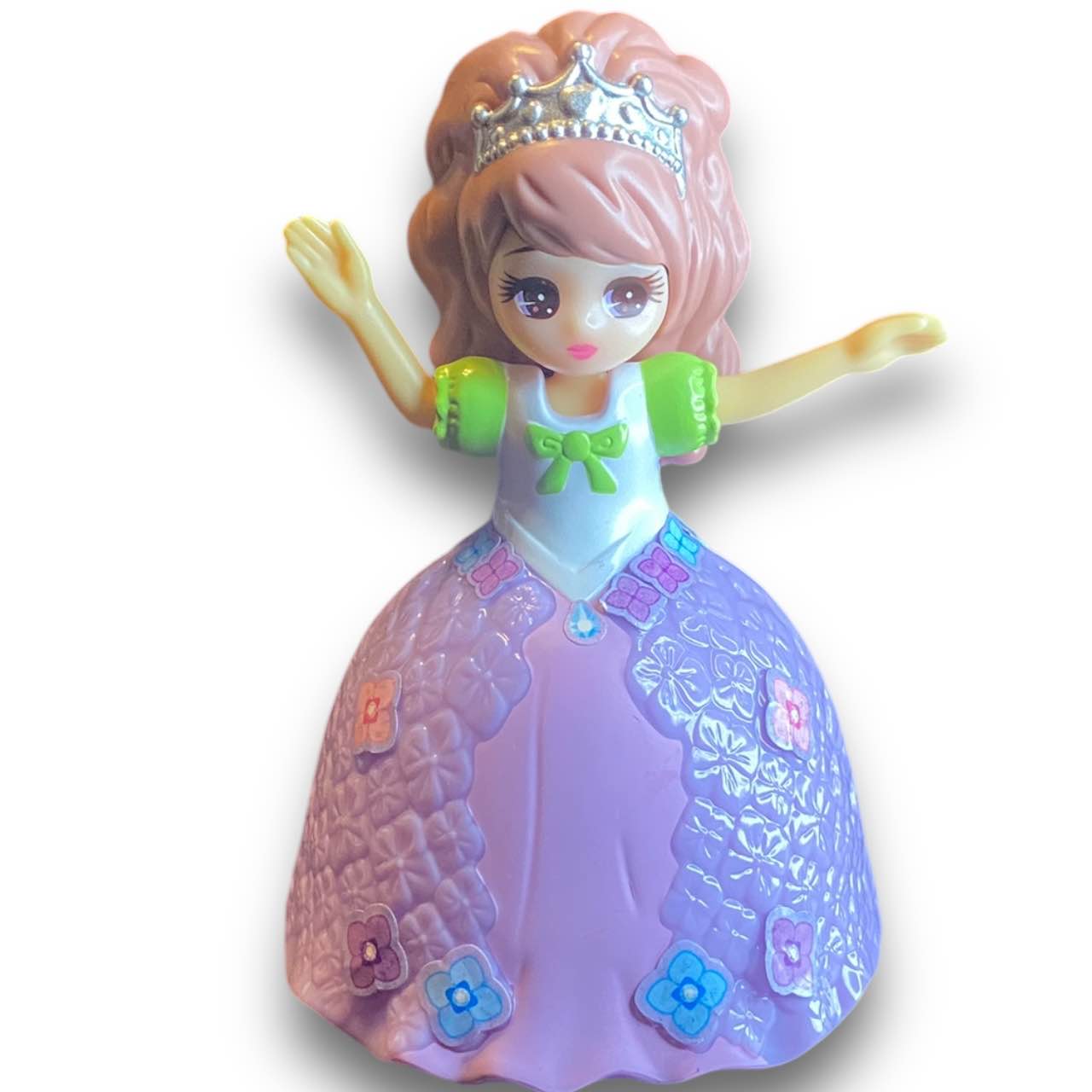 2010s Licca Doll Figure - Purple Ballgown