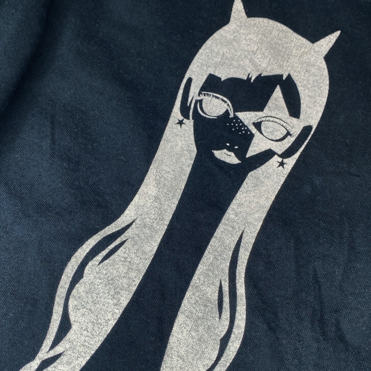 Y2K Love Anna Sui Aesthetic Devil Girl Graphic Tshirt Sz XS/S