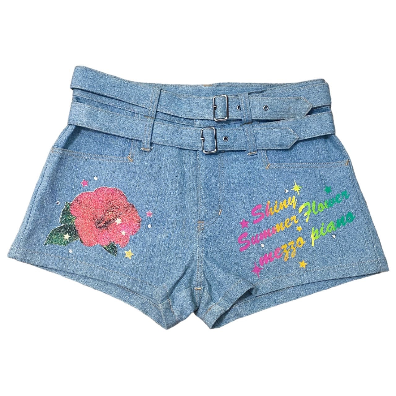 2000s Mezzo Piano Gyaru Beach Shorts Sz XS