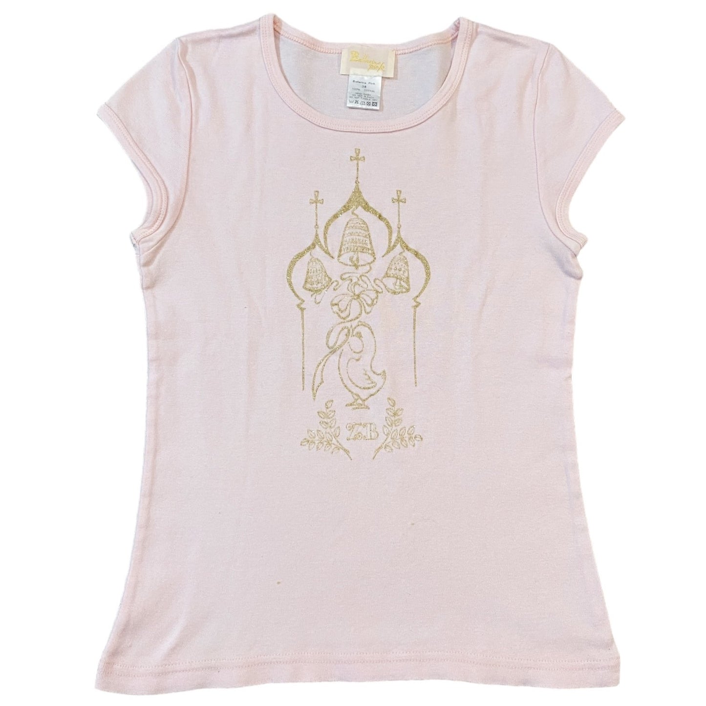 90s Vintage Coquette Bird and Bells Tee Sz S