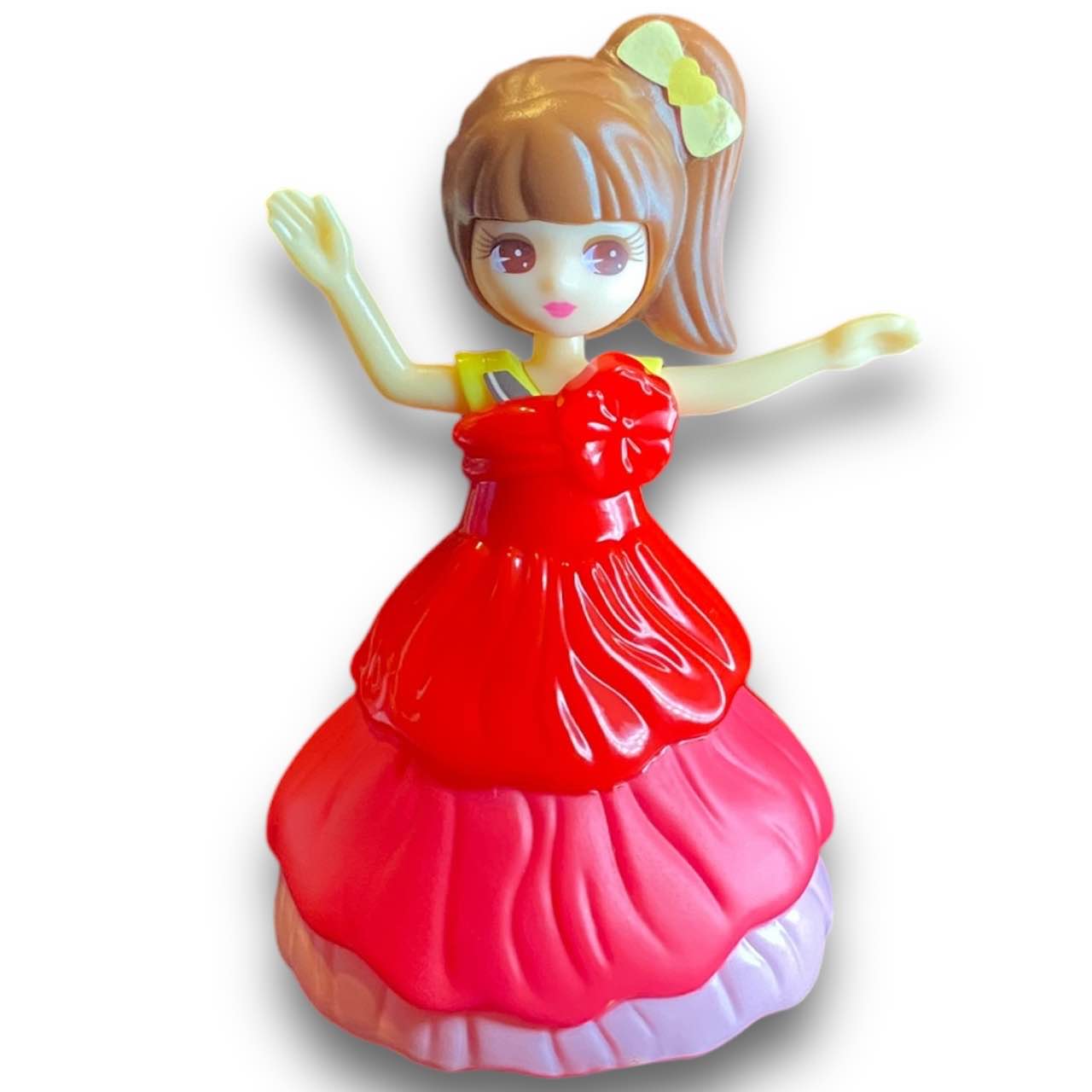 2010s Licca Doll Figure - Red Ballgown