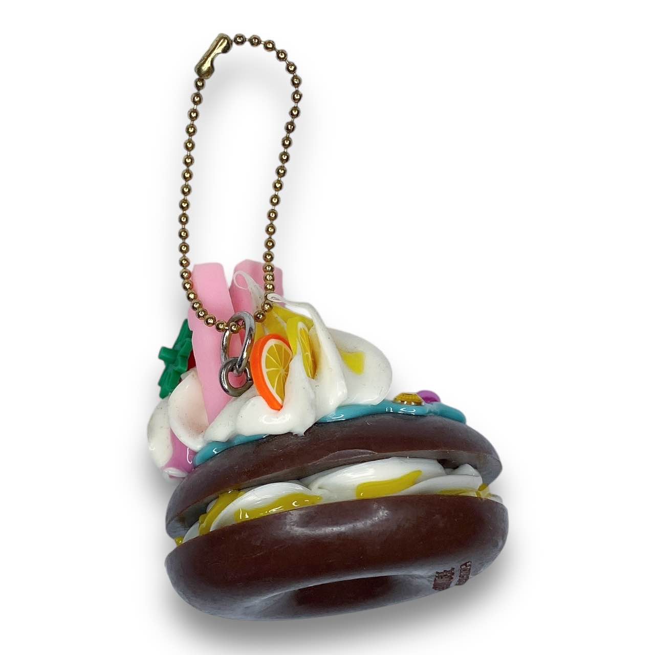 2000s Decoden Sweets Keychain - Chocolate Cream Cookie