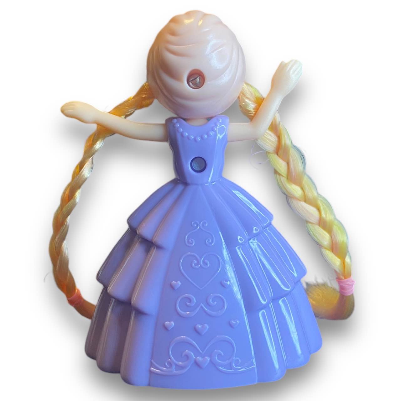 2010s Licca Doll Figure - Purple Princess Ballgown With Hair