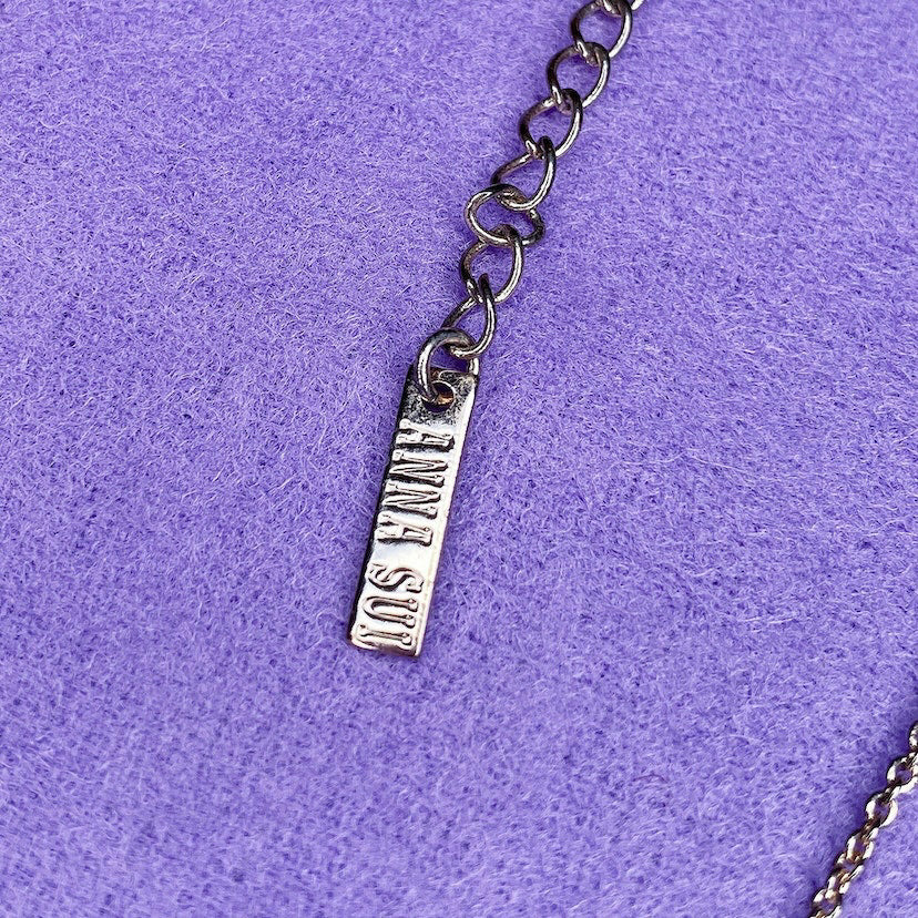 Y2K Anna Sui Logo Name Necklace