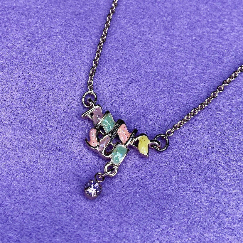 Y2K Anna Sui Logo Name Necklace