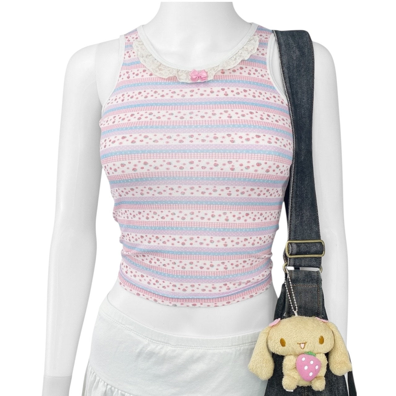 2000s Strawberry Girl Tank Top Sz S