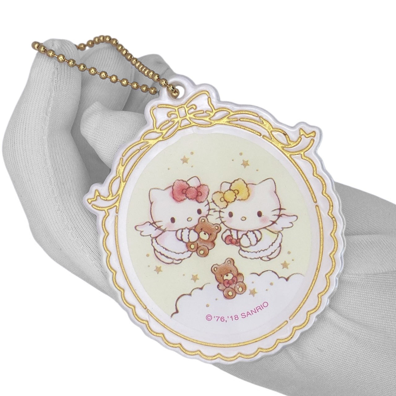 2018 Sanrio Christmas Characters Angelic Ornament Keychain - Hello Kitty