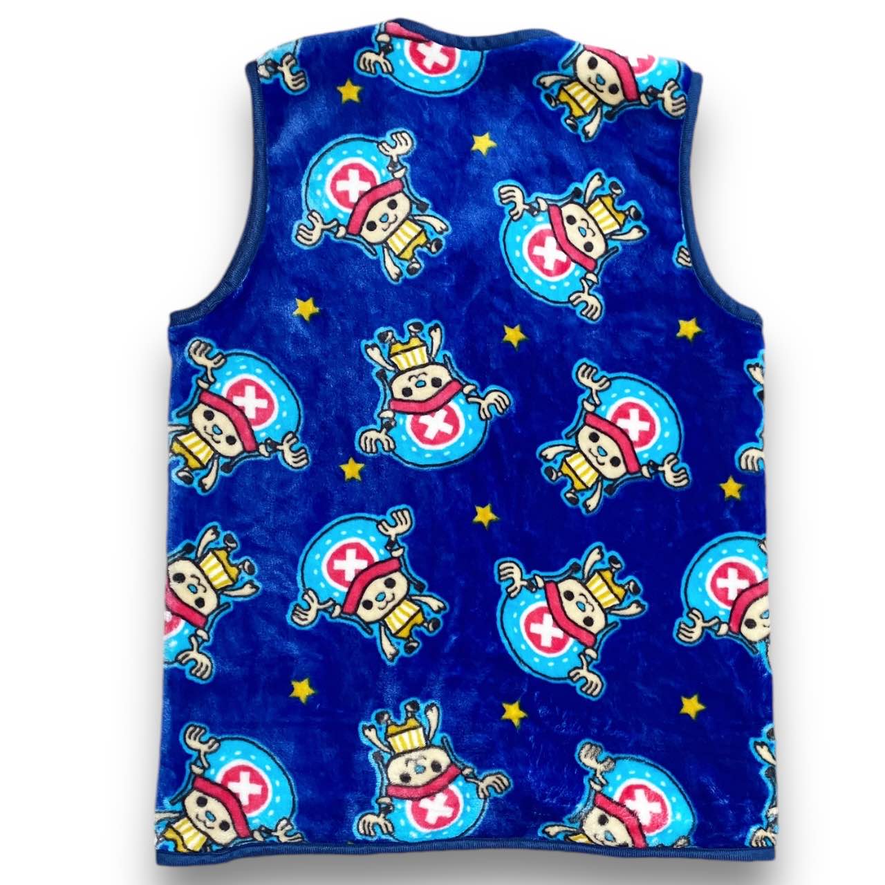Y2K One Piece Chopper Fluffy Vest Sz M
