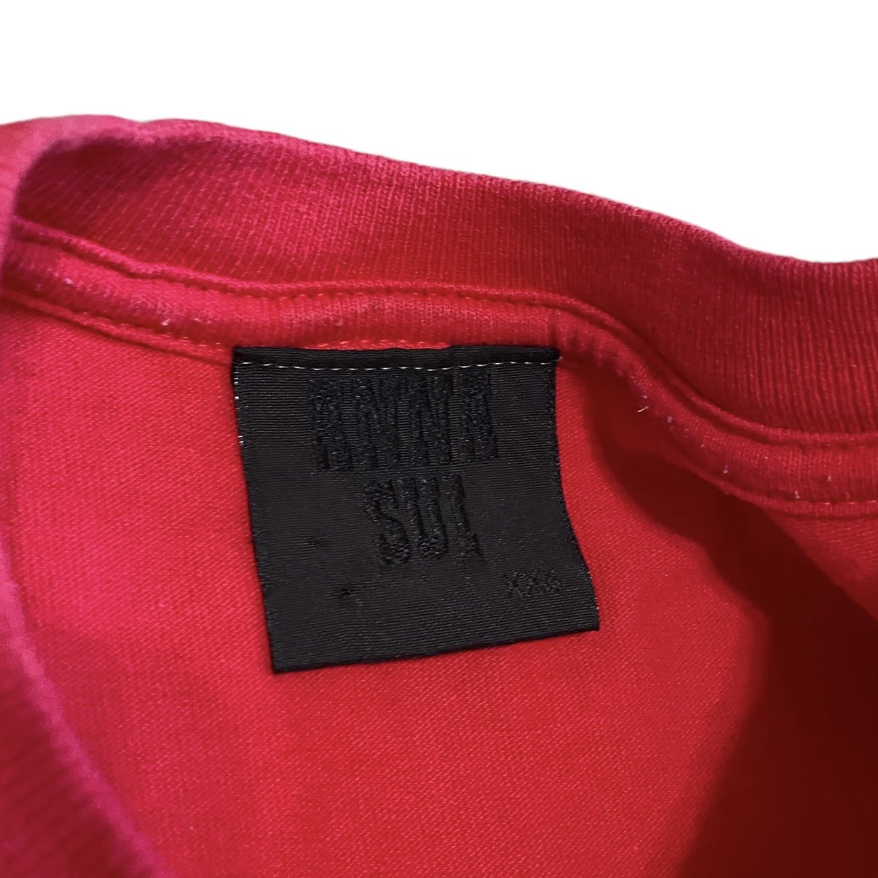 Y2K Anna Sui Aesthetic Red Couch Graphic Tshirt Sz XXS/XS