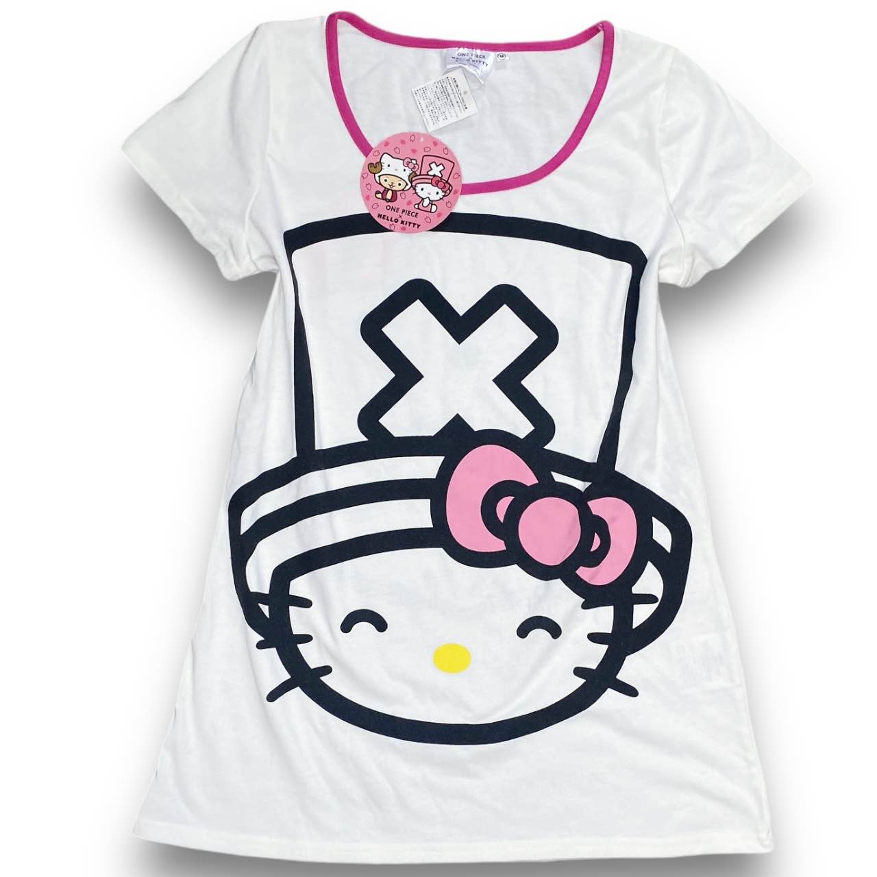 2010s Deadstock Grail One Piece x Hello Kitty Long Tee Sz M
