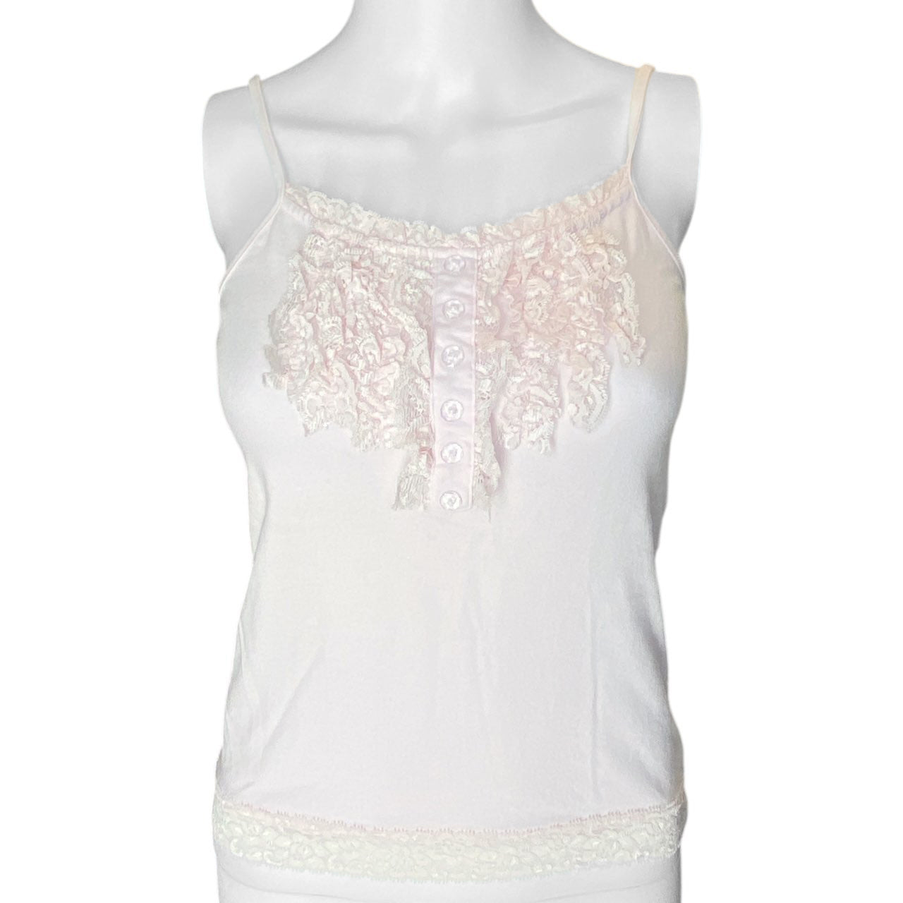 Y2K Pinky Girls Soft Pink Cami Top Sz S