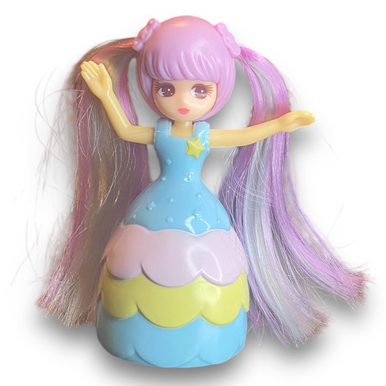 2010s Licca Doll Figure - Pastel Ballgown With Hair