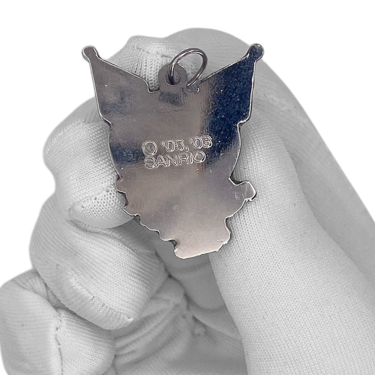 Y2K Rare Sanrio Kuromi Enamel Metal Heart Charm