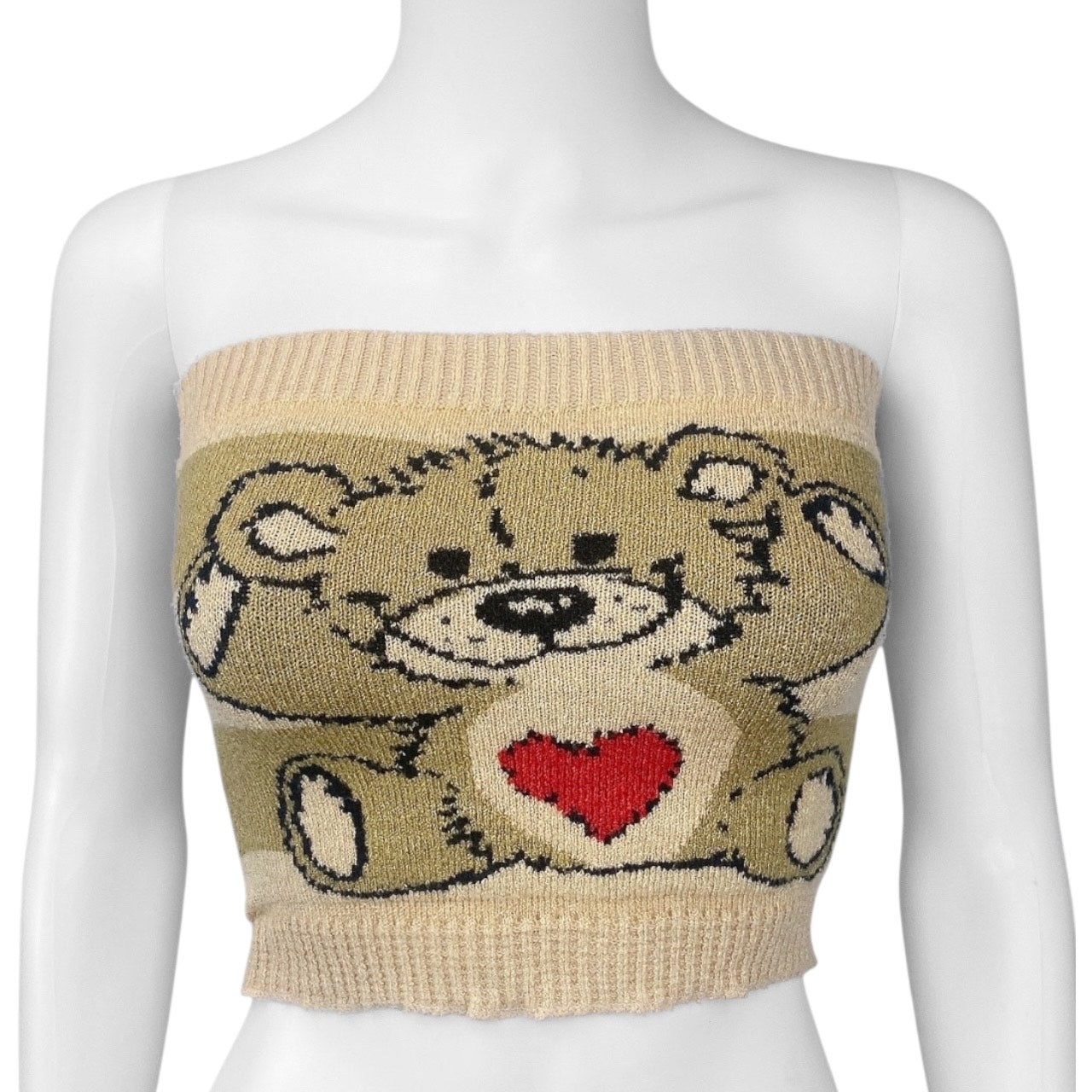 2010 Suzy's Zoo Bear Fluffy Tube Top Sz S