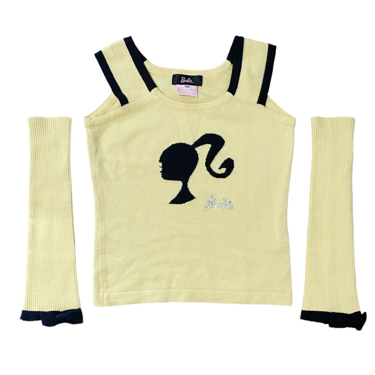 2005 Barbie Knit 2 Piece Logo Top Sz XS