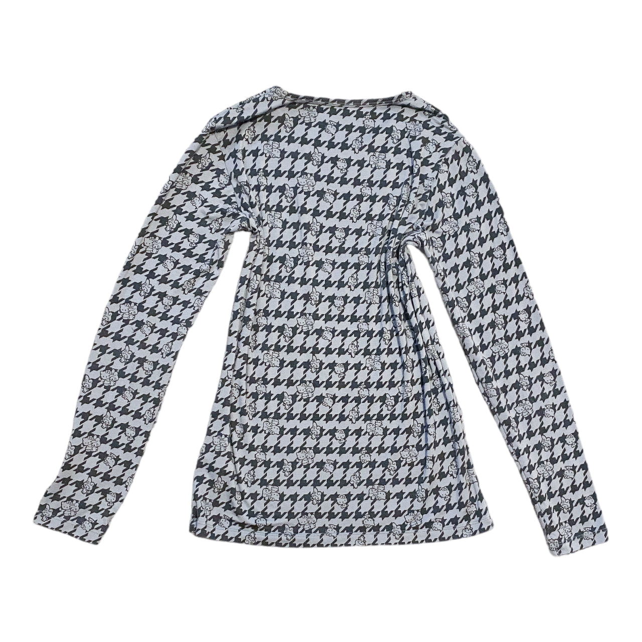 2014 Sanrio Hello Kitty and My Melody Houndstooth Long Sleeve Sz S/M