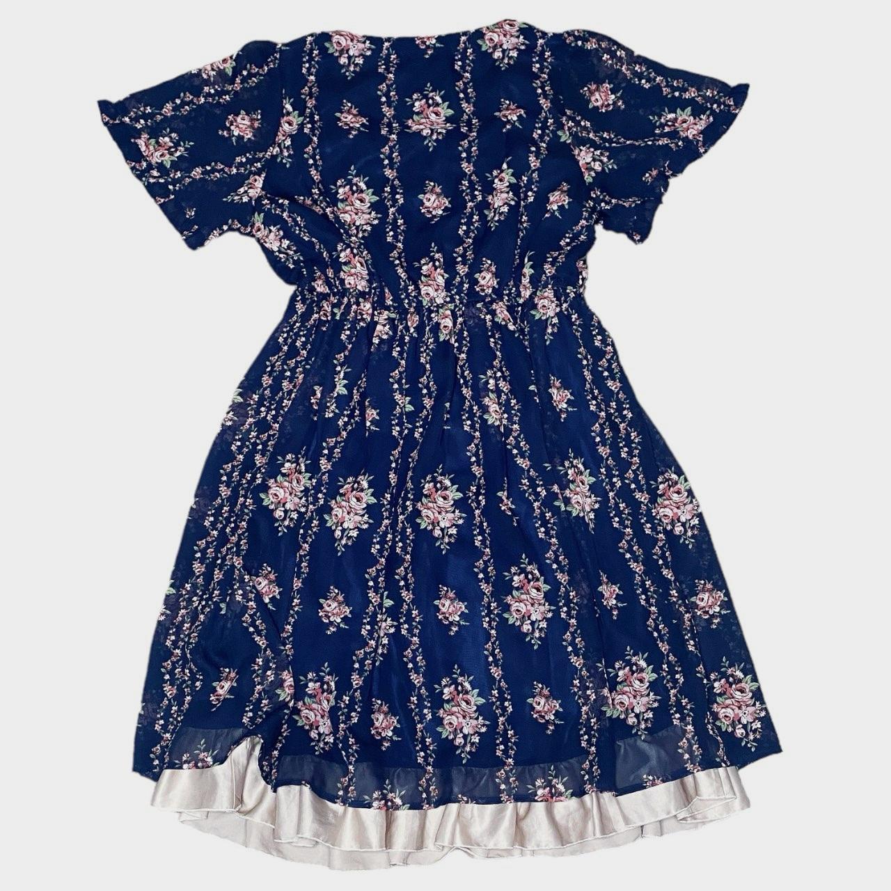 Axes Femme Romantic Floral Academia Dress Sz S