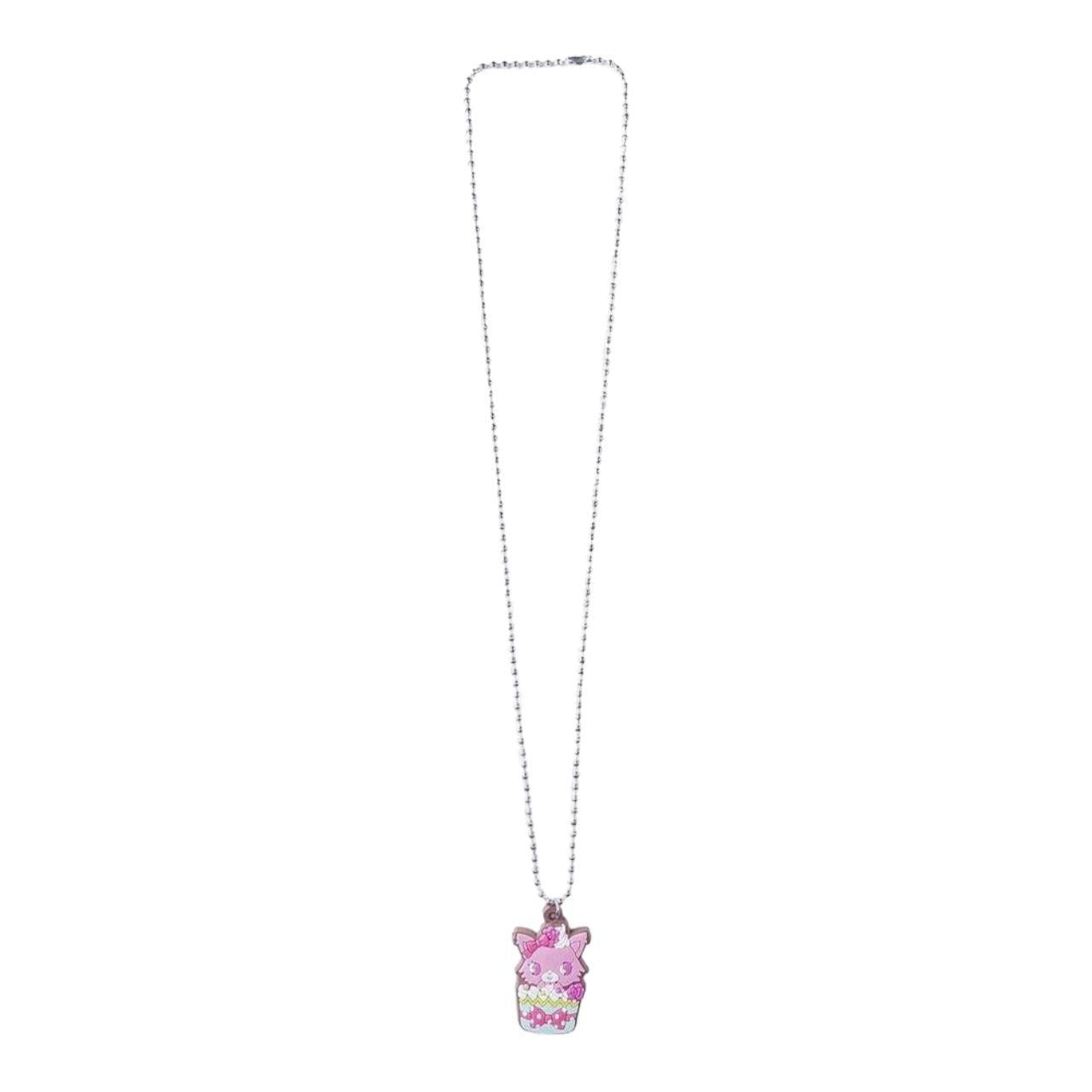 2013 Sanrio Jewelpet Pendant Necklace Cupcake Cat