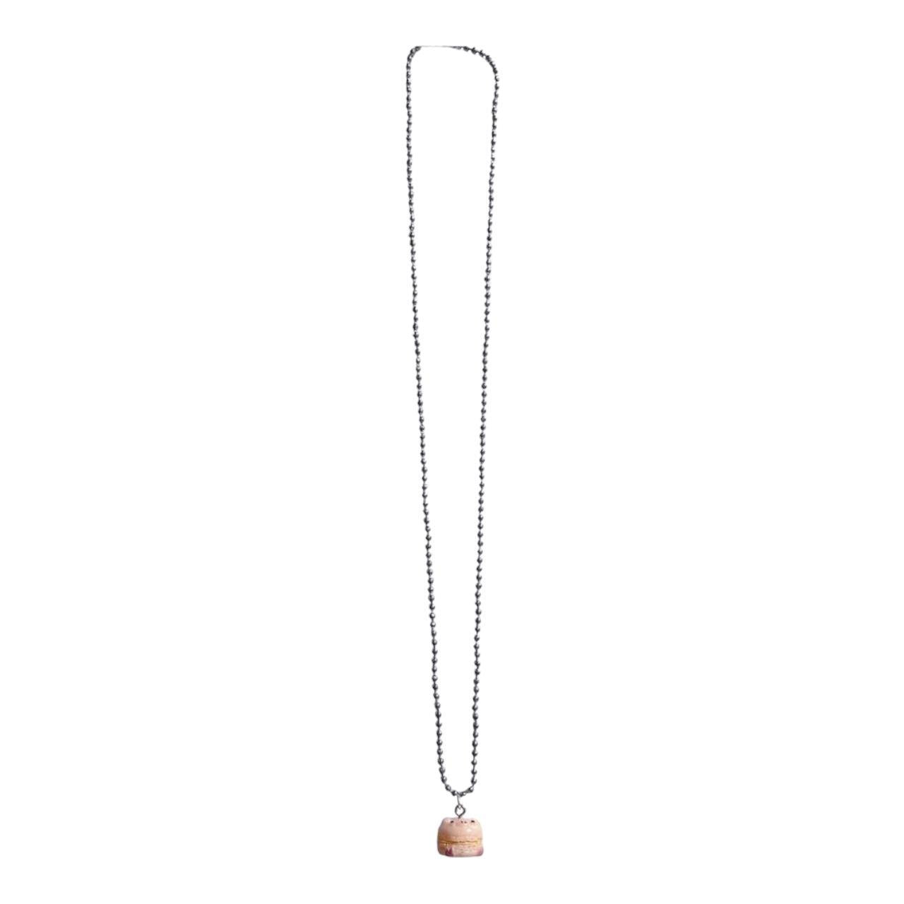 Kawaii Animal Sweets Pig Macaroon Pendant Necklace