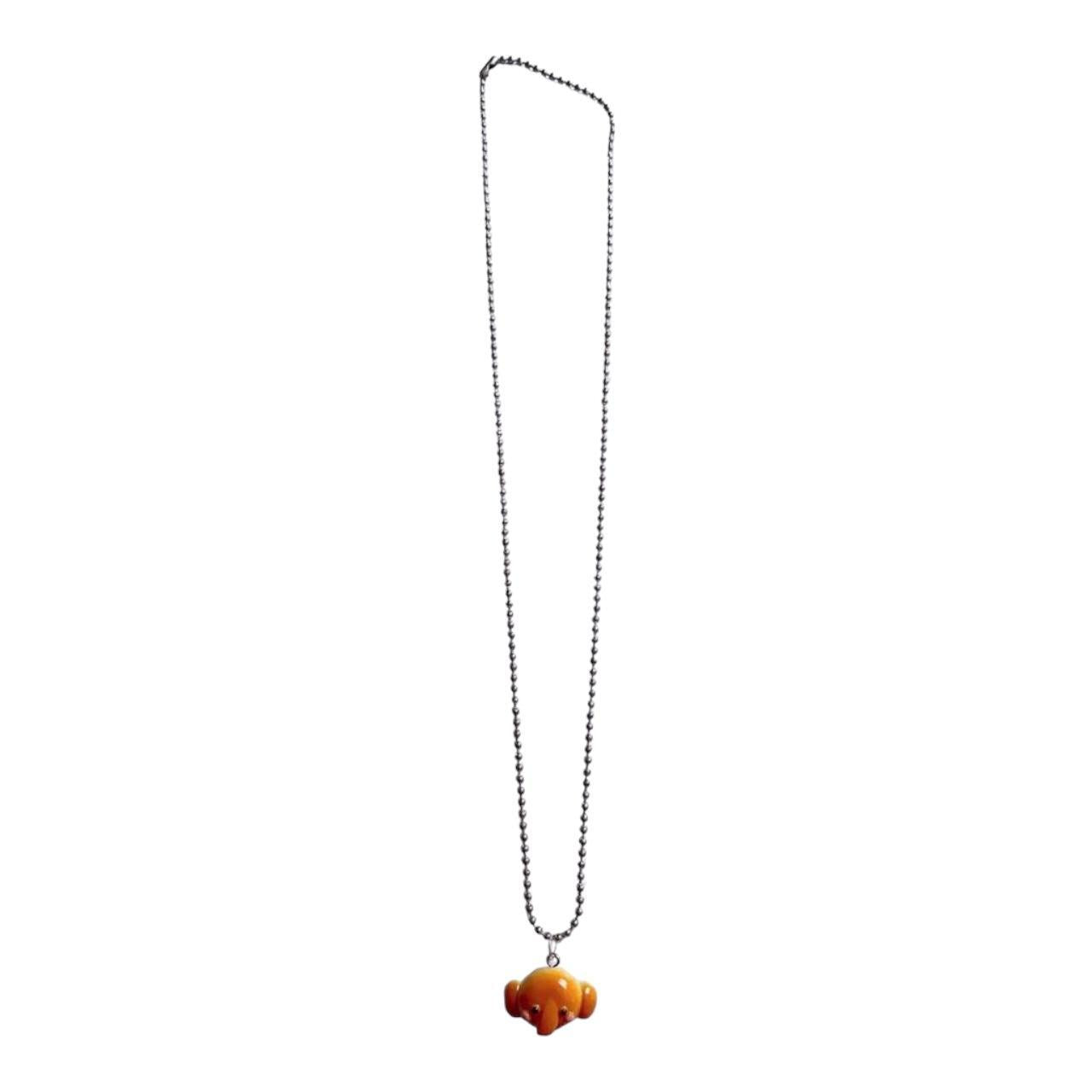 Kawaii Animal Sweets Elephant Bread Bun Pendant Necklace